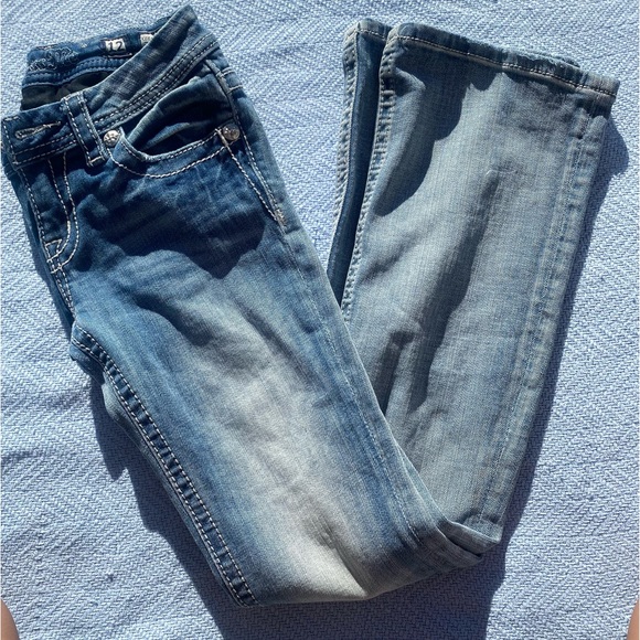 Girls MissMe Embellished Jeans - Picture 1 of 3